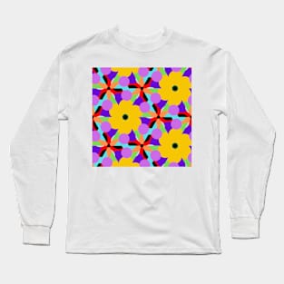 Spotted yellow and purple Long Sleeve T-Shirt